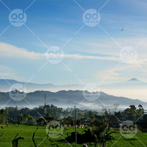 INW010722135_Rice Field Mountain Sky Landscape 2_Free